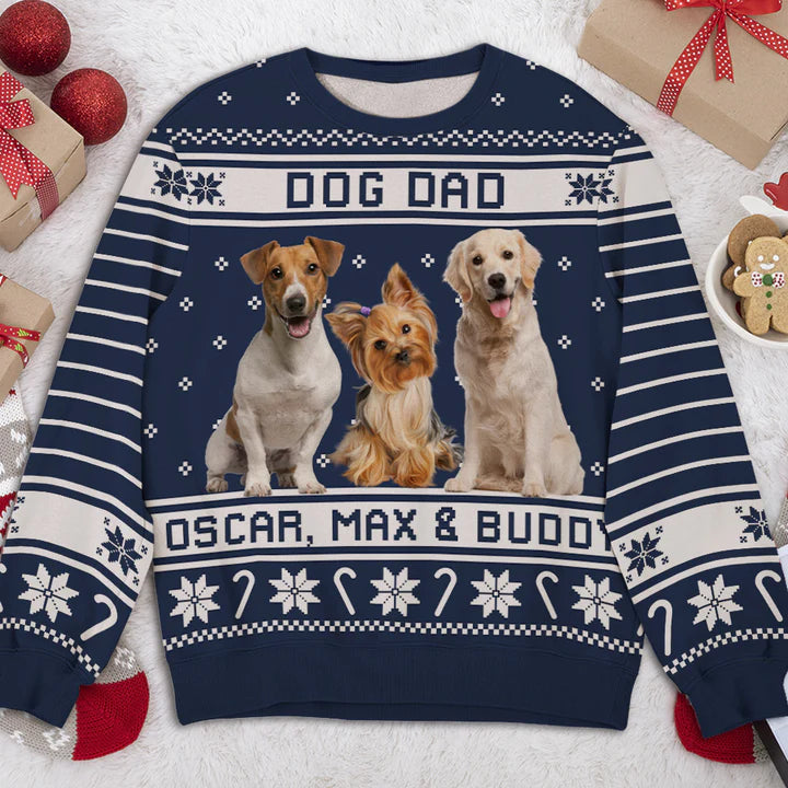 Merry Woofmas Photo - Personalized Custom Photo Ugly Sweatshirt - Christmas Gift For Pet Lovers, Pet Lovers