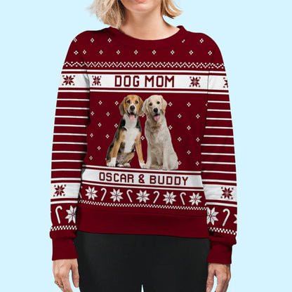 Merry Woofmas Photo - Personalized Custom Photo Ugly Sweatshirt - Christmas Gift For Pet Lovers, Pet Lovers