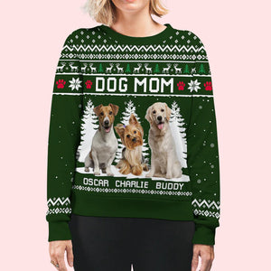 Dog Winter Photo - Personalized Custom Photo Ugly Sweatshirt - Christmas Gift For Pet Lovers, Pet Lovers