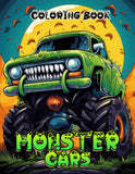 Monster Cars 30 Pages Printable Coloring Book