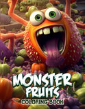 Monster Fruits 30 Pages Printable Coloring Book