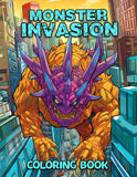 Monster Invasion 30 Pages Printable Coloring Book