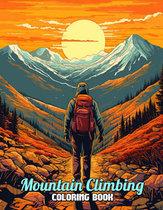 Mountain Climbing 30 Pages Printable Coloring Book