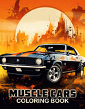 Muscle Cars 30 Pages Printable Coloring Book