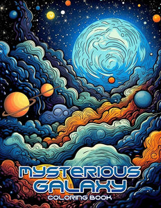 Mysterious Galaxy 30 Pages Printable Coloring Book