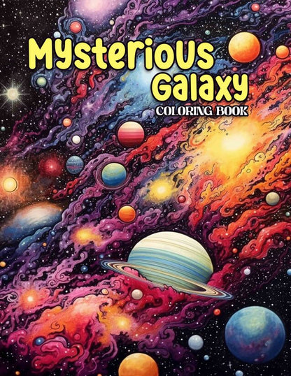 Mysterious Galaxy 30 Pages Printable Coloring Book