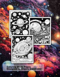 Mysterious Galaxy 30 Pages Printable Coloring Book