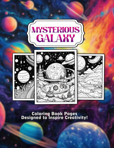 Mysterious Galaxy 30 Pages Printable Coloring Book