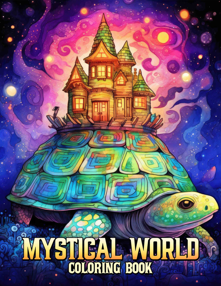 Mystical World 30 Pages Printable Coloring Book