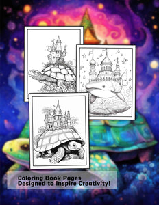 Mystical World 30 Pages Printable Coloring Book