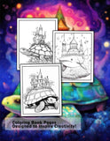 Mystical World 30 Pages Printable Coloring Book