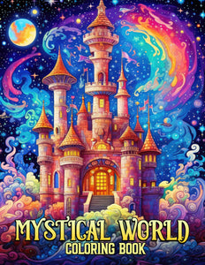 Mystical World 30 Pages Printable Coloring Book