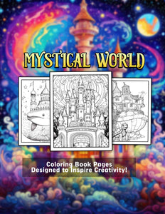 Mystical World 30 Pages Printable Coloring Book