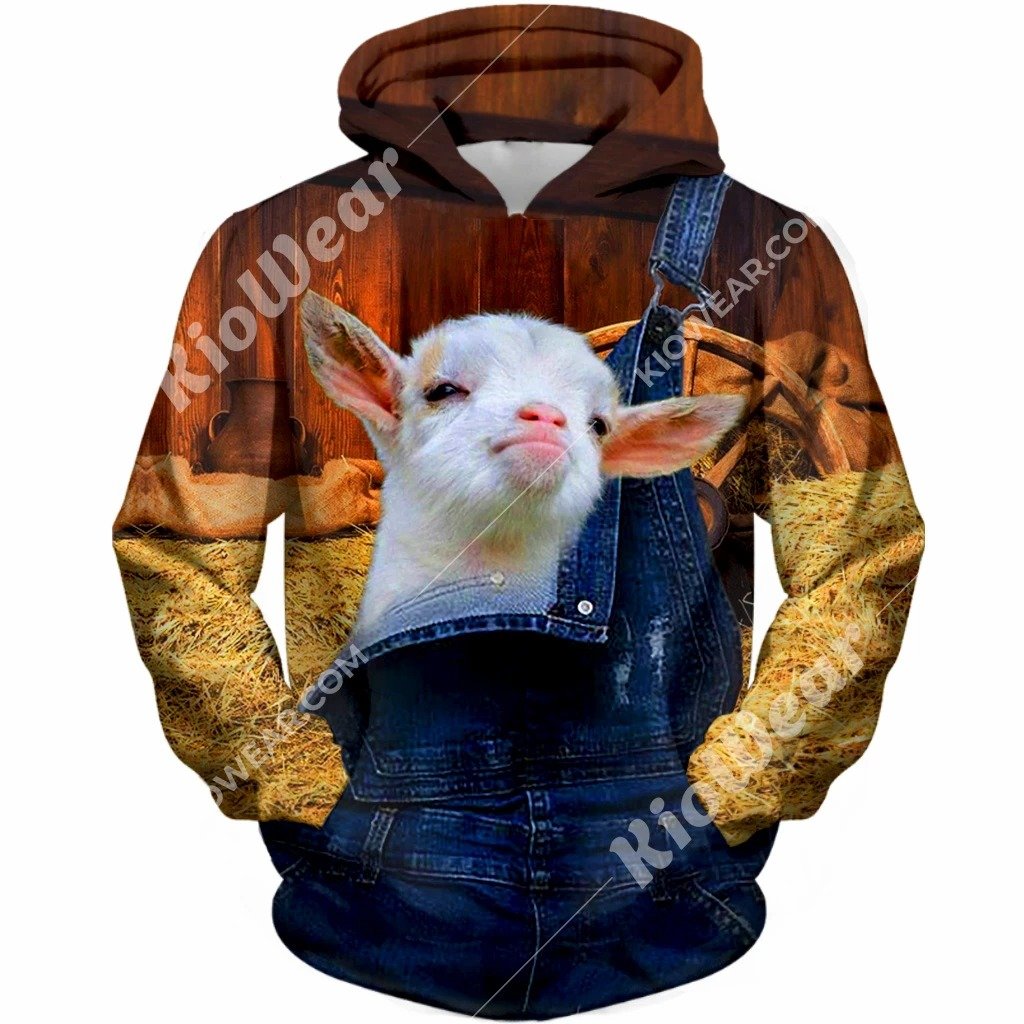 Farmer Gifts Baby Goat Unisex Hoodie Labour Day Gifts