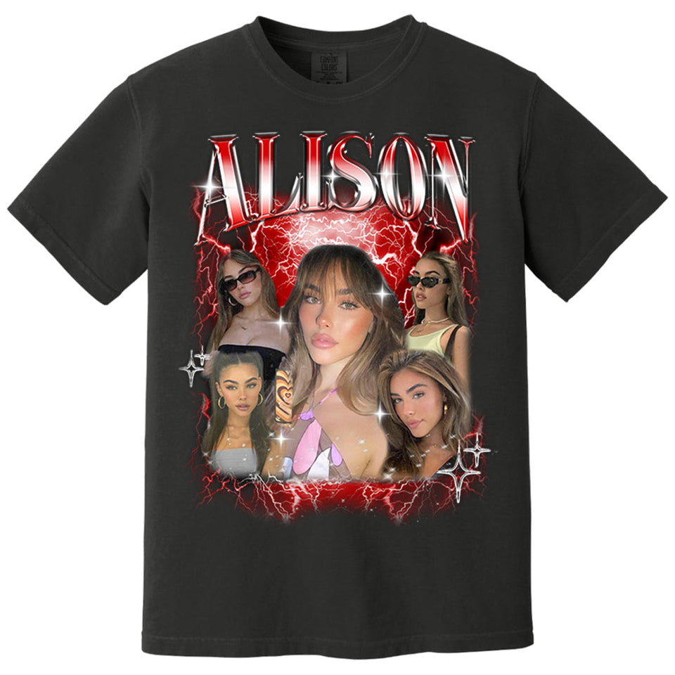 Personalized T-Shirt for Girlfriend & Boyfriend, Custom Shirt with Face Photo