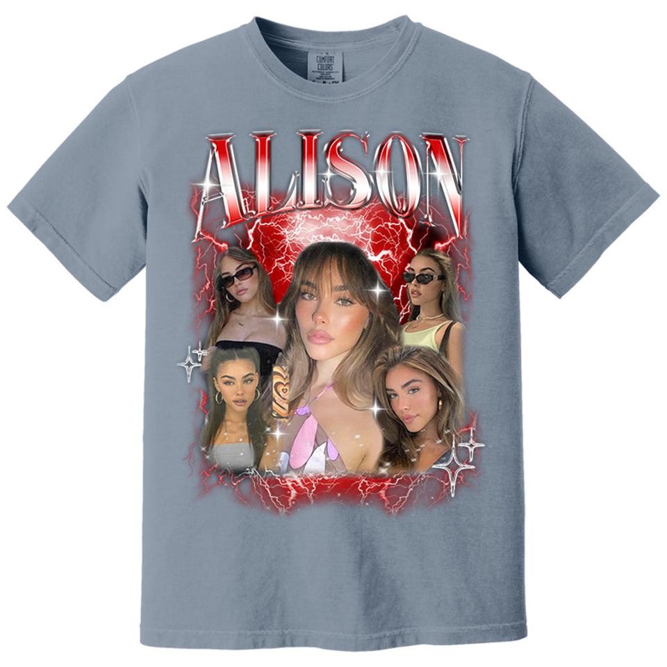 Personalized T-Shirt for Girlfriend & Boyfriend, Custom Shirt with Face Photo
