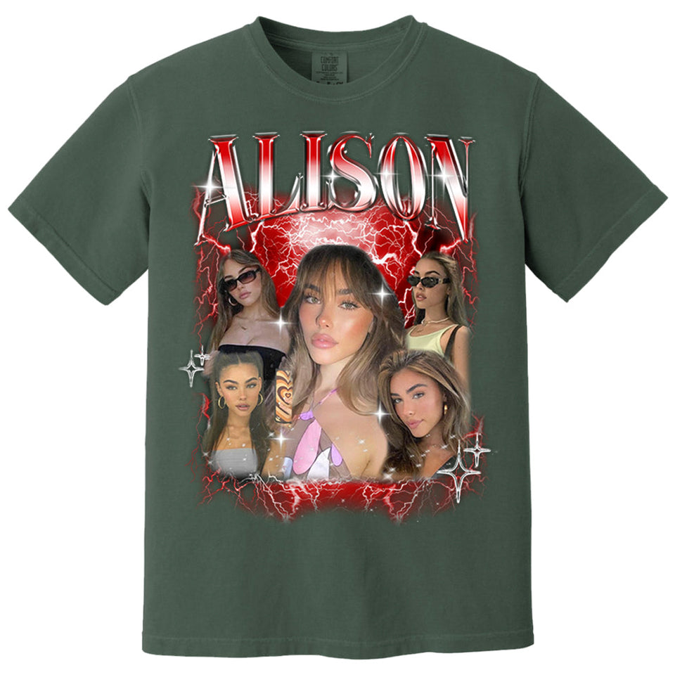 Personalized T-Shirt for Girlfriend & Boyfriend, Custom Shirt with Face Photo