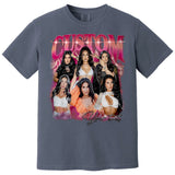Custom Vintage Photo T-Shirt, Personalized Unisex Tshirt Gift for Girlfriend & Boyfriend