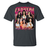 Custom Vintage Photo T-Shirt, Personalized Unisex Tshirt Gift for Girlfriend & Boyfriend