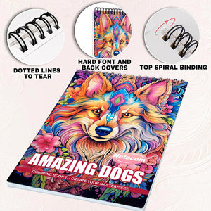 Netecom Amazing Dogs Coloring Pages for Adults