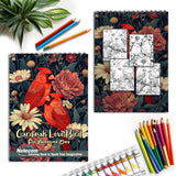 Netecom Cardinals Love Bird Spiral Coloring Book for Adults