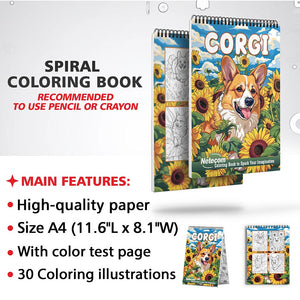 Netecom Corgi Coloring Sheets for Adults