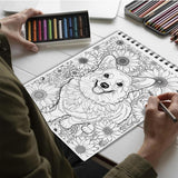 Netecom Corgi Spiral Bound Coloring Book for Adults