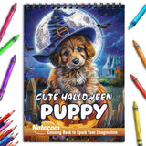 Netecom Cute Halloween Puppy Coloring Book for Adults