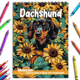 Netecom Dachshund Coloring Book for Adults