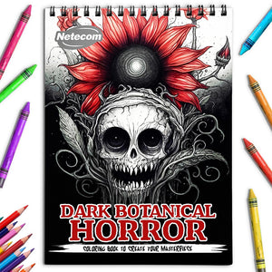 Netecom Dark Botanical Horror Coloring Book for Adults