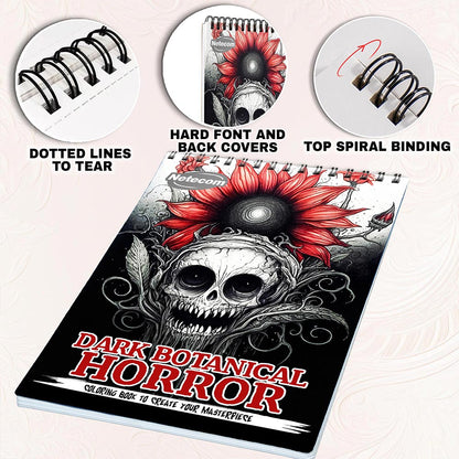 Netecom Dark Botanical Horror Coloring Pages for Adults