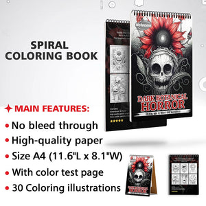 Netecom Dark Botanical Horror Coloring Sheets for Adults