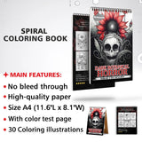 Netecom Dark Botanical Horror Coloring Sheets for Adults