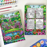 Netecom Dream Garden Spiral Coloring Book for Adults