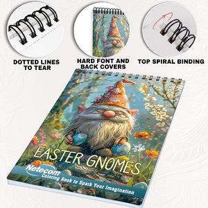 Netecom Easter Gnomes Coloring Pages for Adults