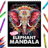 Netecom Elephant Mandala Coloring Book for Adults