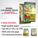 Netecom Farm Land Coloring Sheets for Adults