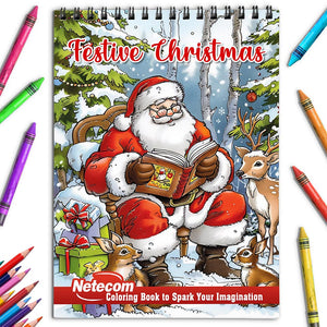 Netecom Festive Christmas Coloring Book for Adults