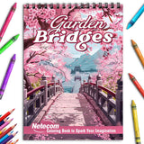 Netecom Garden Bridges Coloring Book for Adults