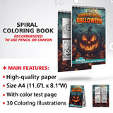 Netecom Horror Pumpkin Halloween Coloring Sheets for Adults