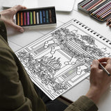 Netecom Merry Catmas Spiral Bound Coloring Book for Adults