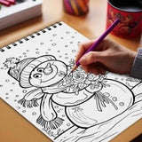 Netecom Merry Catmas Coloring Book Spiral Bound for Adults