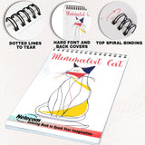 Netecom Minimalist Cat Coloring Pages for Adults