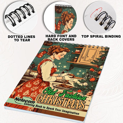 Netecom Old Fashion Christmas Coloring Pages for Adult
