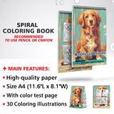 Netecom Retriever Breeds Coloring Sheets for Adults