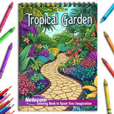 Netecom Tropical Garden Coloring Book for Adults