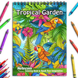Netecom Tropical Garden Coloring Book for Adults
