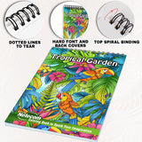 Netecom Tropical Garden Coloring Pages for Adults