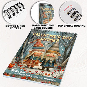 Netecom Valentine's Day Gnomes Coloring Pages for Adults