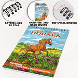 Netecom Wonderful World of Horses Coloring Pages for Adults
